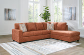 Prime Furniture - Ashley Furniture - Aviemore Sectional - LAF 2-Piece Sectional with Chaise / Ink - 24303S2